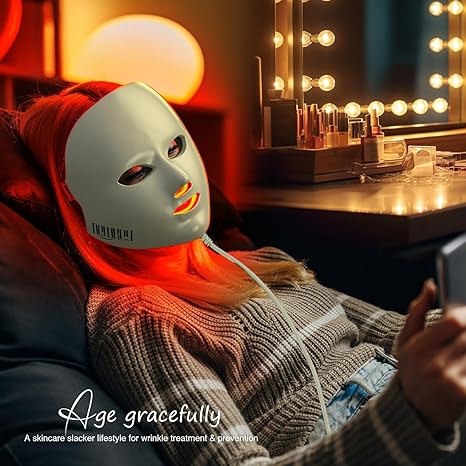 BeautyGlow LED Maska za Lice – 7 Boja za Mlađu i Čistiju Kožu