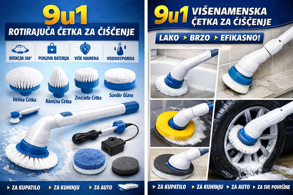 9u1 Rotirajuća Električna Četka za Čišćenje