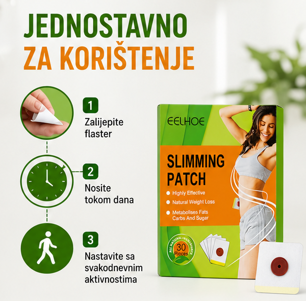 Biljni Flasteri za Mršavljenje i Detoksikaciju 1+1 GRATIS