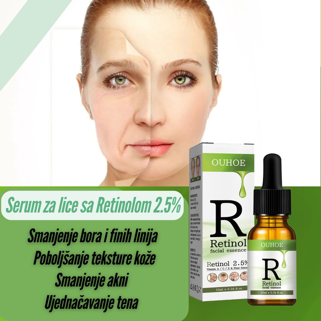 RETINOL 2.5% Serum – Za Glađu Kožu i Ujednačen Ten