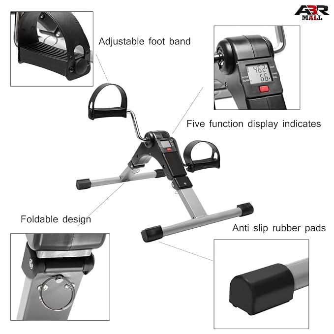 Mini Sobni Bicikl 2u1 – Za Vježbanje Nogu i Ruku (LCD Display)
