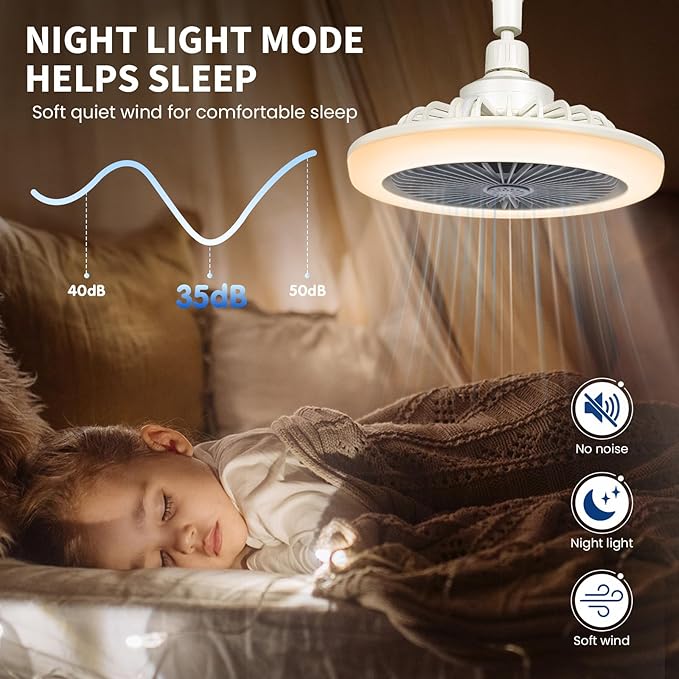 2u1 LED Luster i Ventilator