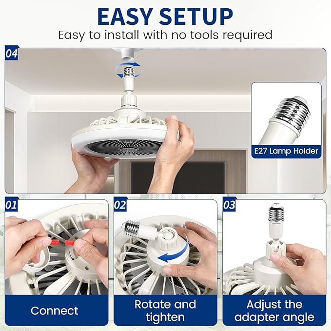 2u1 LED Luster i Ventilator