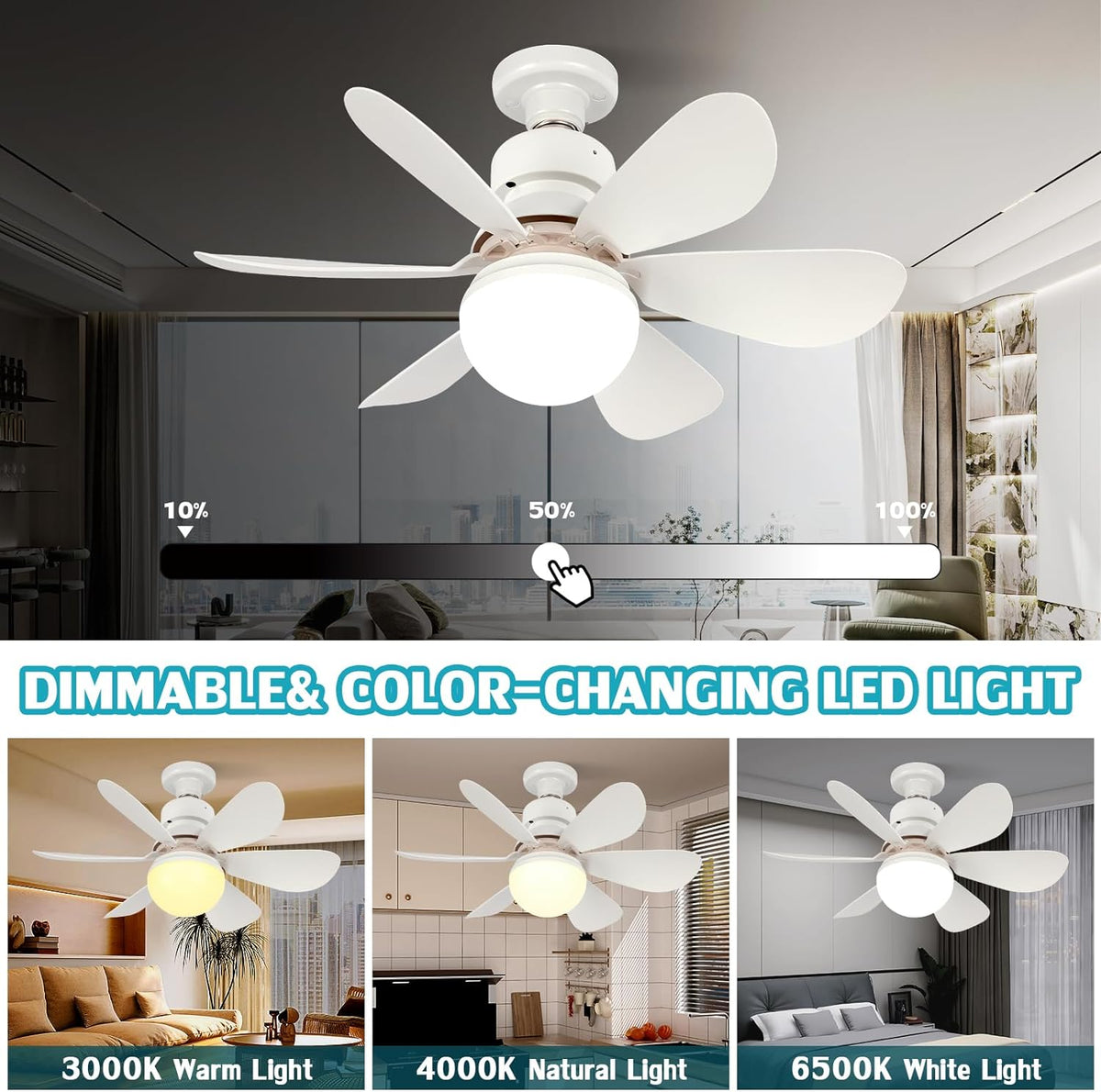LED Luster sa Ventilatorom