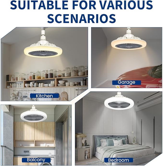 2u1 LED Luster i Ventilator