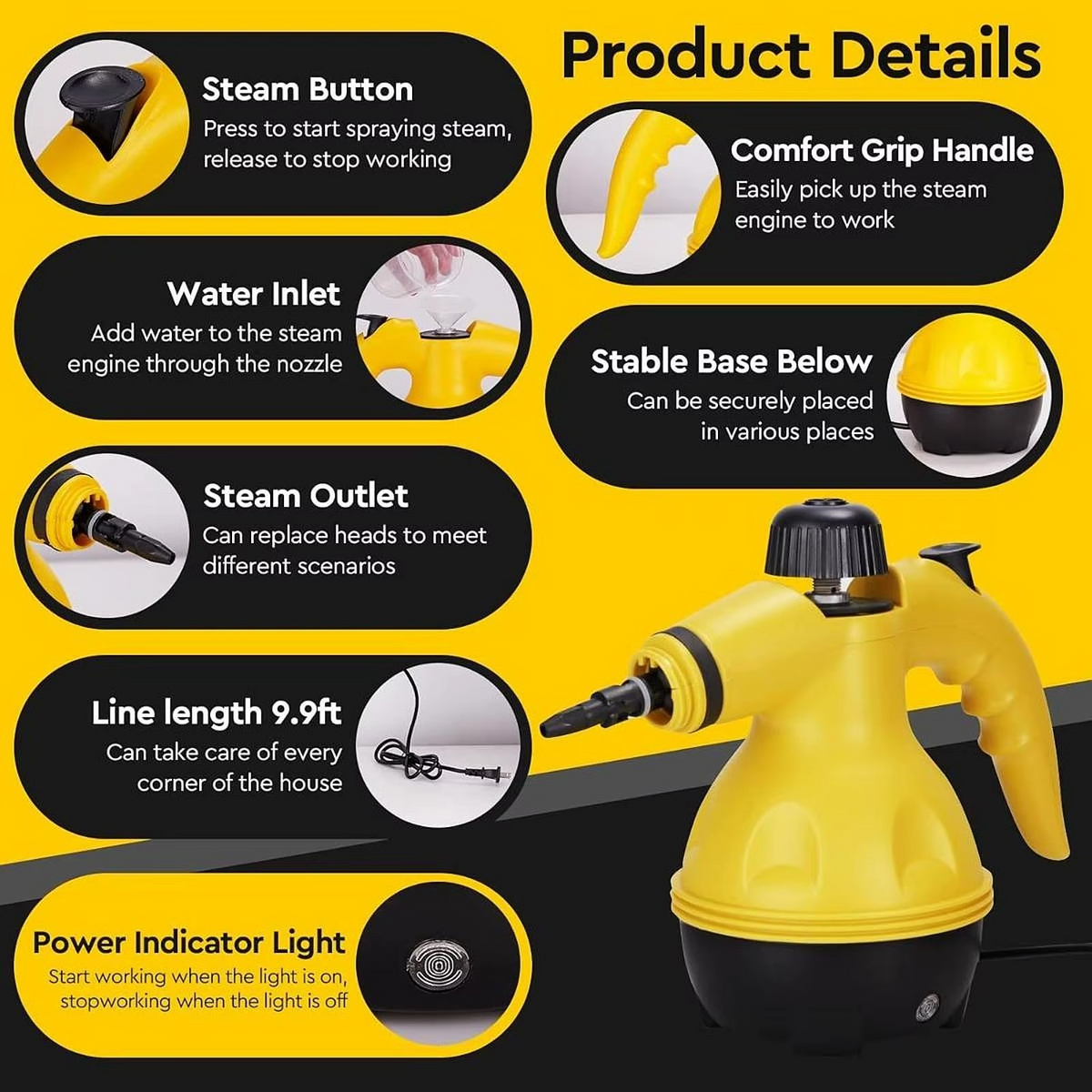 Ručni Paročistač - 9 u 1 - Steam Pro