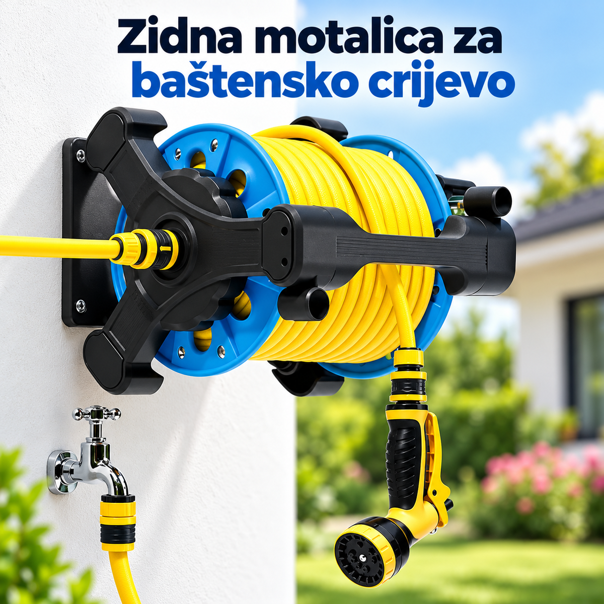 Zidna motalica za baštensko crijevo