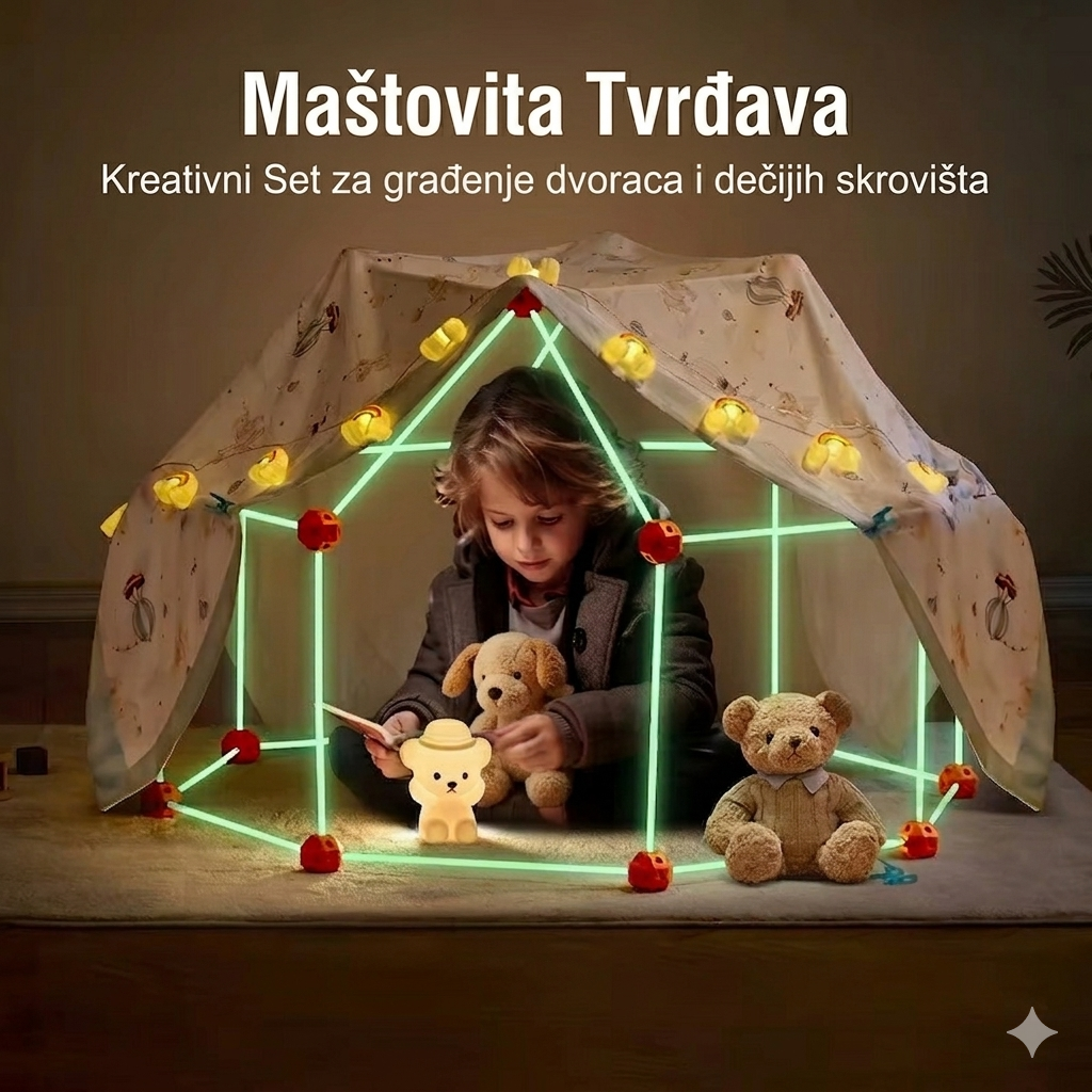 Maštovita Tvrđava: Set za građenje dvoraca i dečijih skrovišta