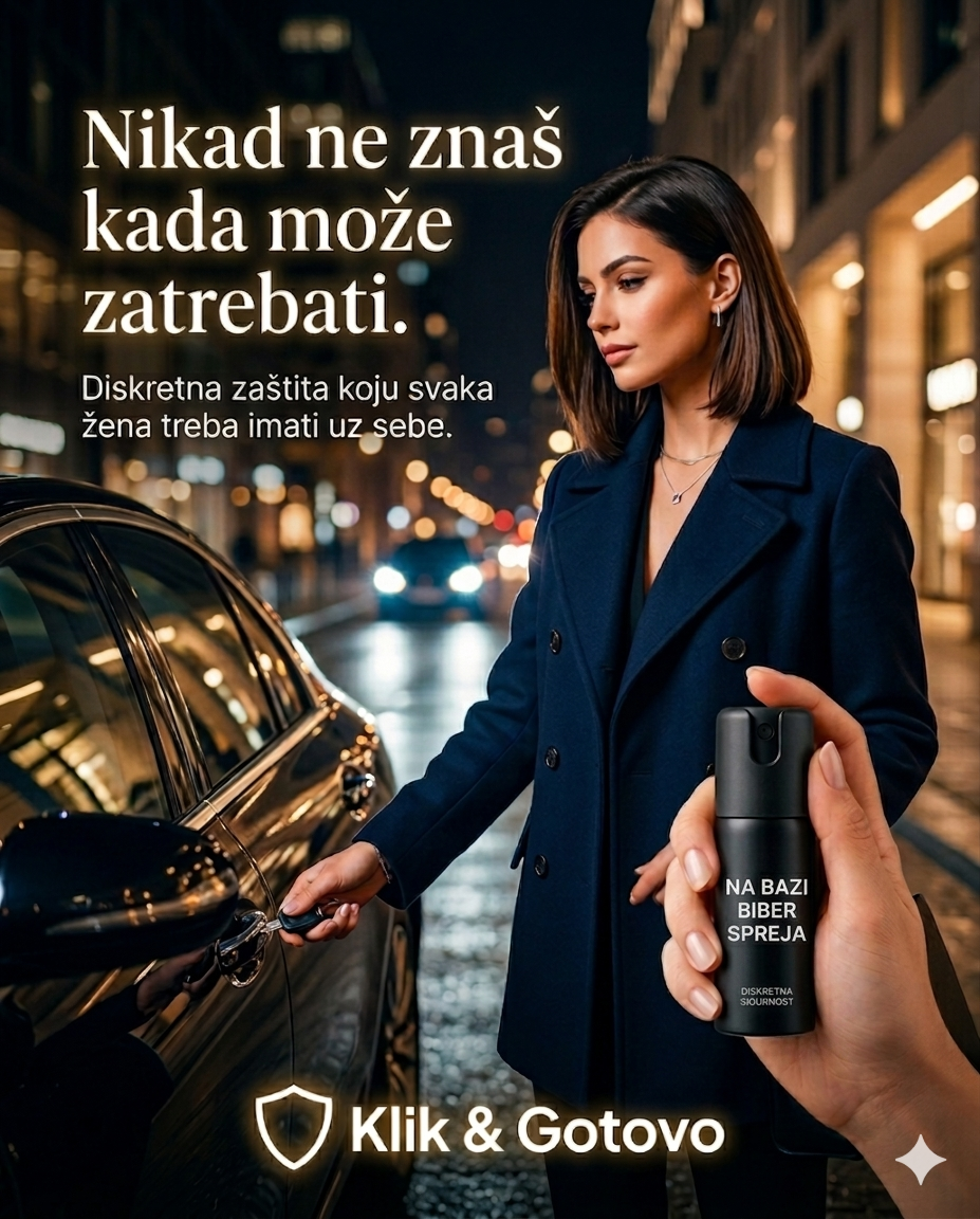 SIGURNOSNI Sprej za Ličnu ZAŠTITU - Na bazi Bibera
