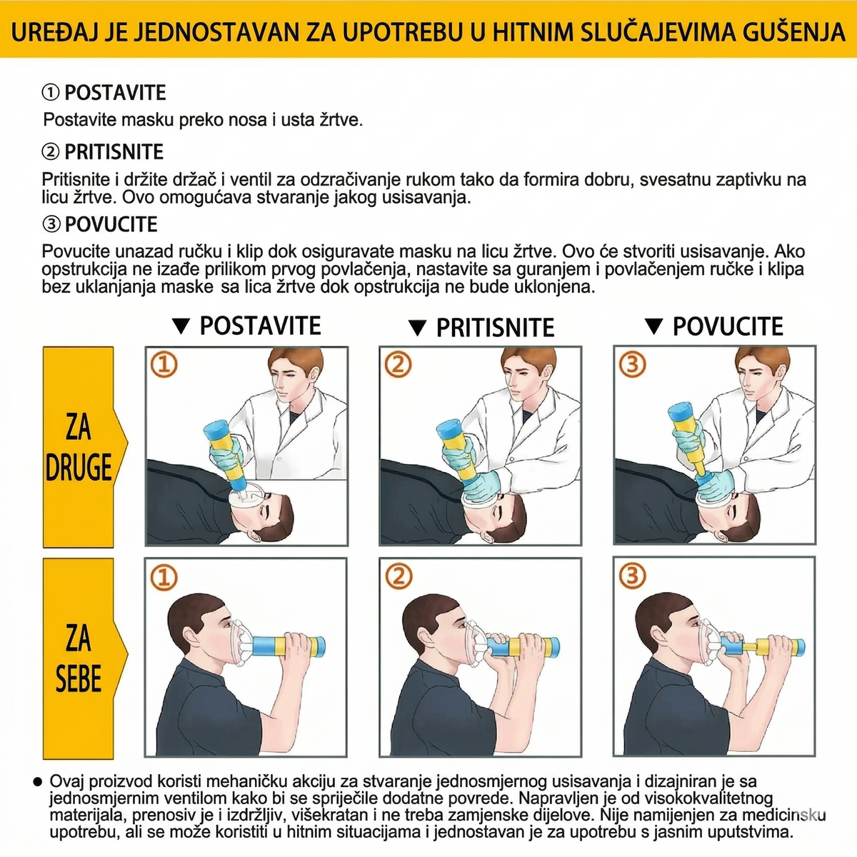 Prva Pomoć kod Gušenja - ClearAir™