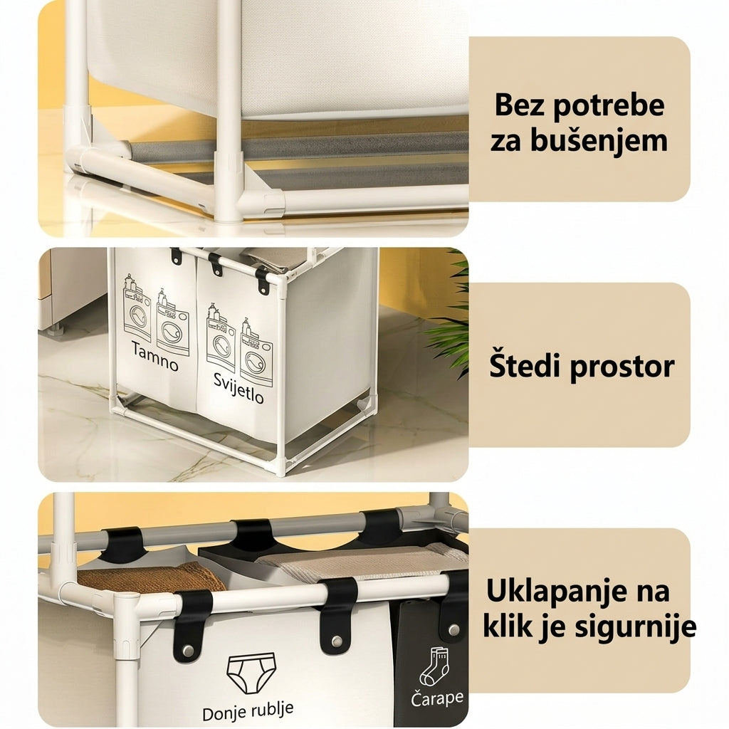 3u1 Maxi Organizator za Veš na 3 Nivoa