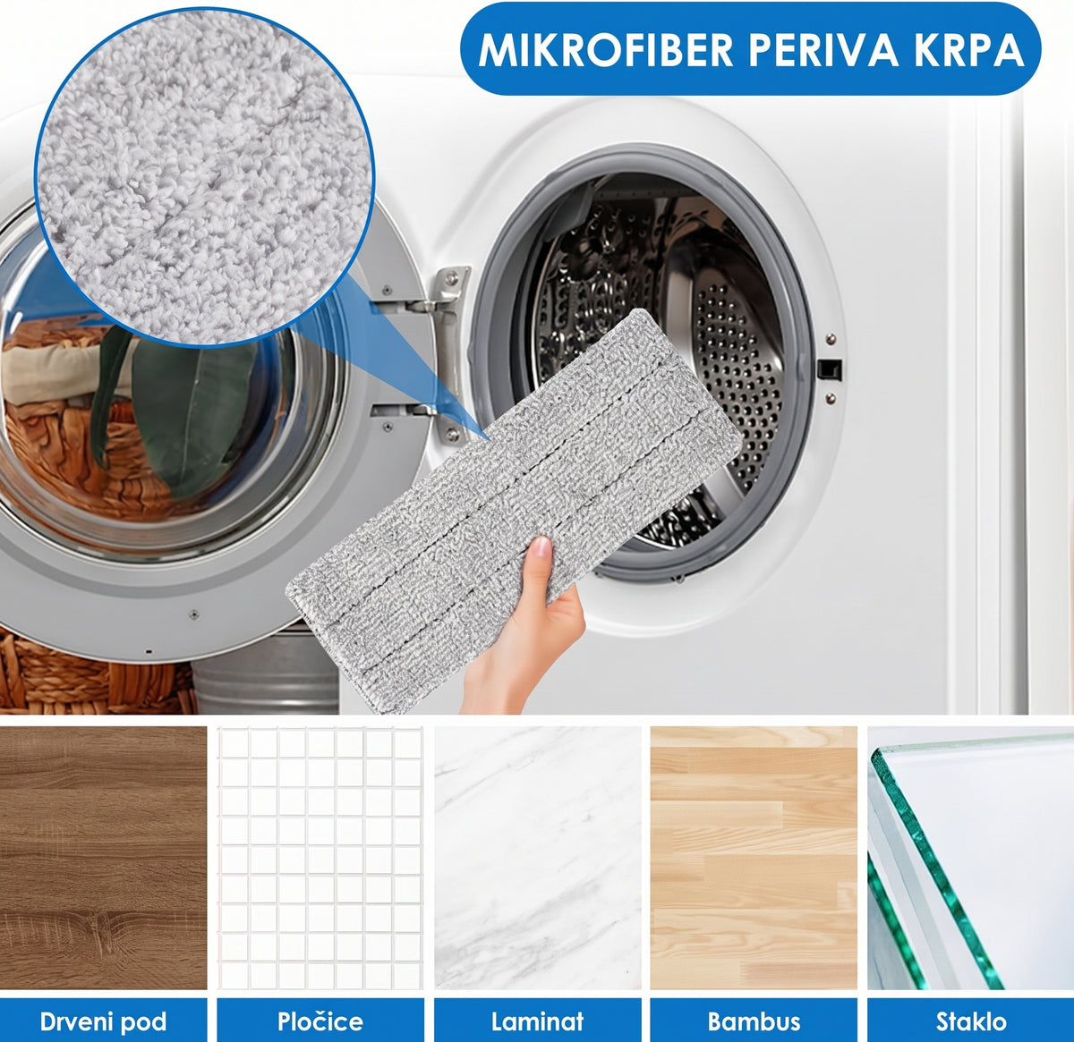 Duo Mop – 2u1 Dvostruka Kanta za Čistu i Prljavu Vodu