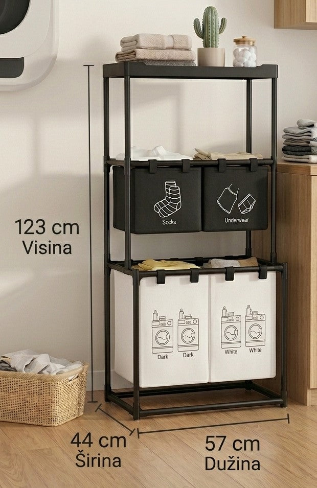 3u1 Maxi Organizator za Veš na 3 Nivoa