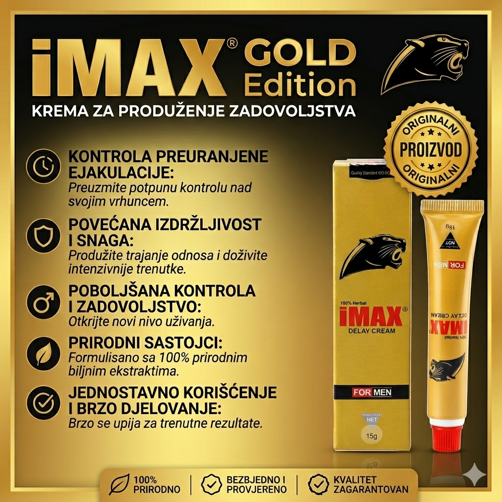 iMAX GOLD Edition – Krema za PRODUŽENJE zadovoljstva !