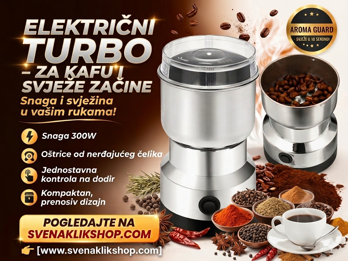 Električni TURBO Mlin - za KAFU i Začine