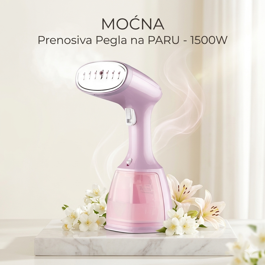 MOĆNA Prenosiva Pegla na PARU - 1200W