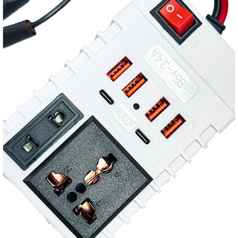 AUTO Pretvarač sa 12V na 220V (USB + Kućna Utičnica)
