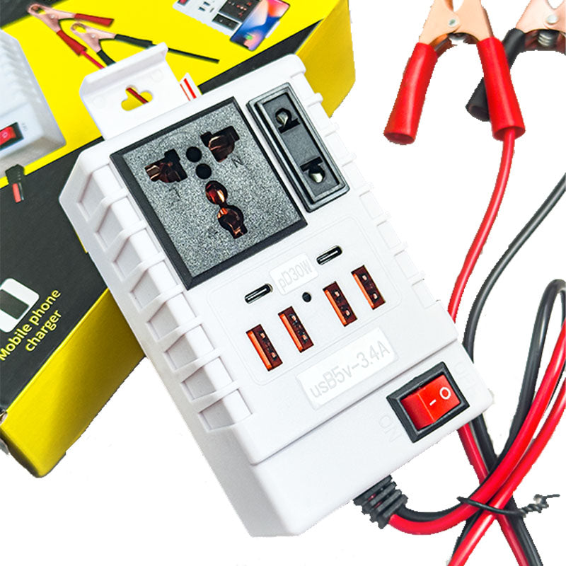 AUTO Pretvarač sa 12V na 220V (USB + Kućna Utičnica)