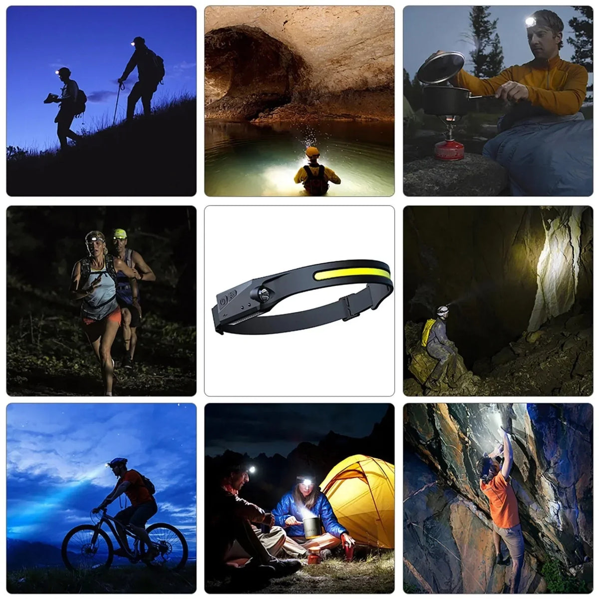 2u1 SMART LED Lampa za Glavu - sa Senzorom Pokreta