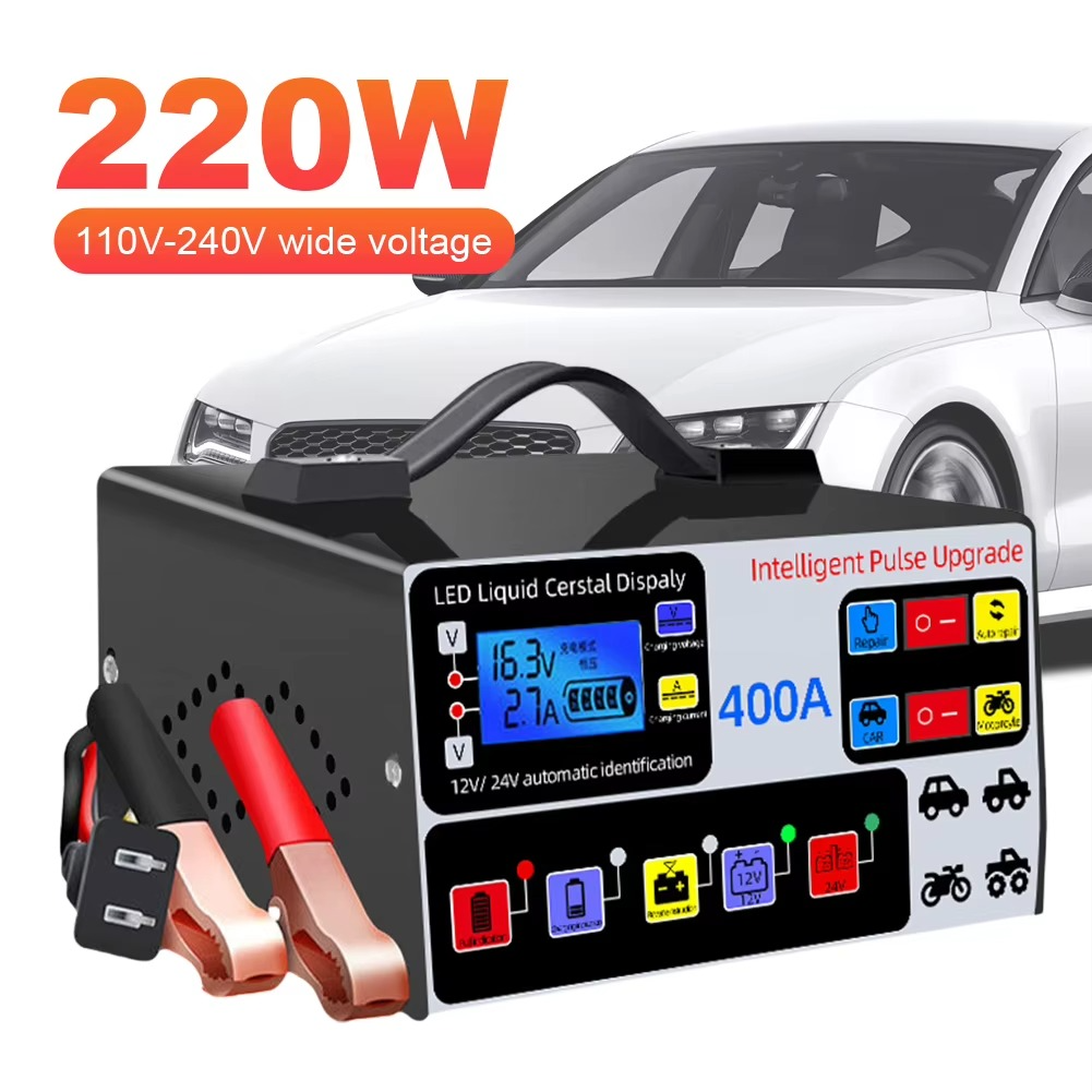 TURBO Punjač Akumulatora 400A – sa Funkcijom Reparacije (12V/24V)