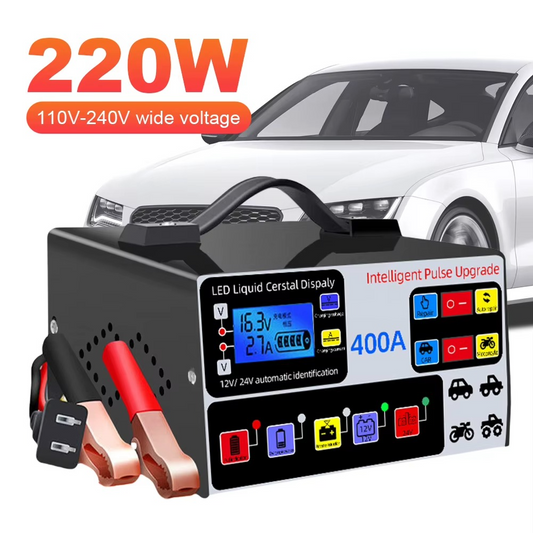 TURBO Punjač Akumulatora 400A – sa Funkcijom Reparacije (12V/24V)