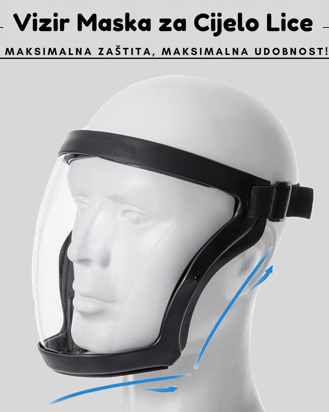 Vizir Maska za Cijelo Lice 1+1 GRATIS!