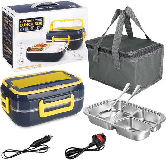 Električna Kutija za Hranu 1.5L – 3 Pregrade + Inox Posuda