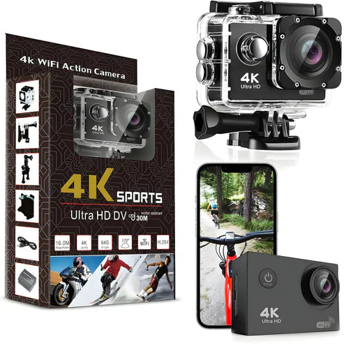 Akciona sportska KAMERA - ULTRA HD 4K WiFi