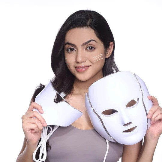 BeautyGlow LED Maska za Lice – 7 Boja za Mlađu i Čistiju Kožu