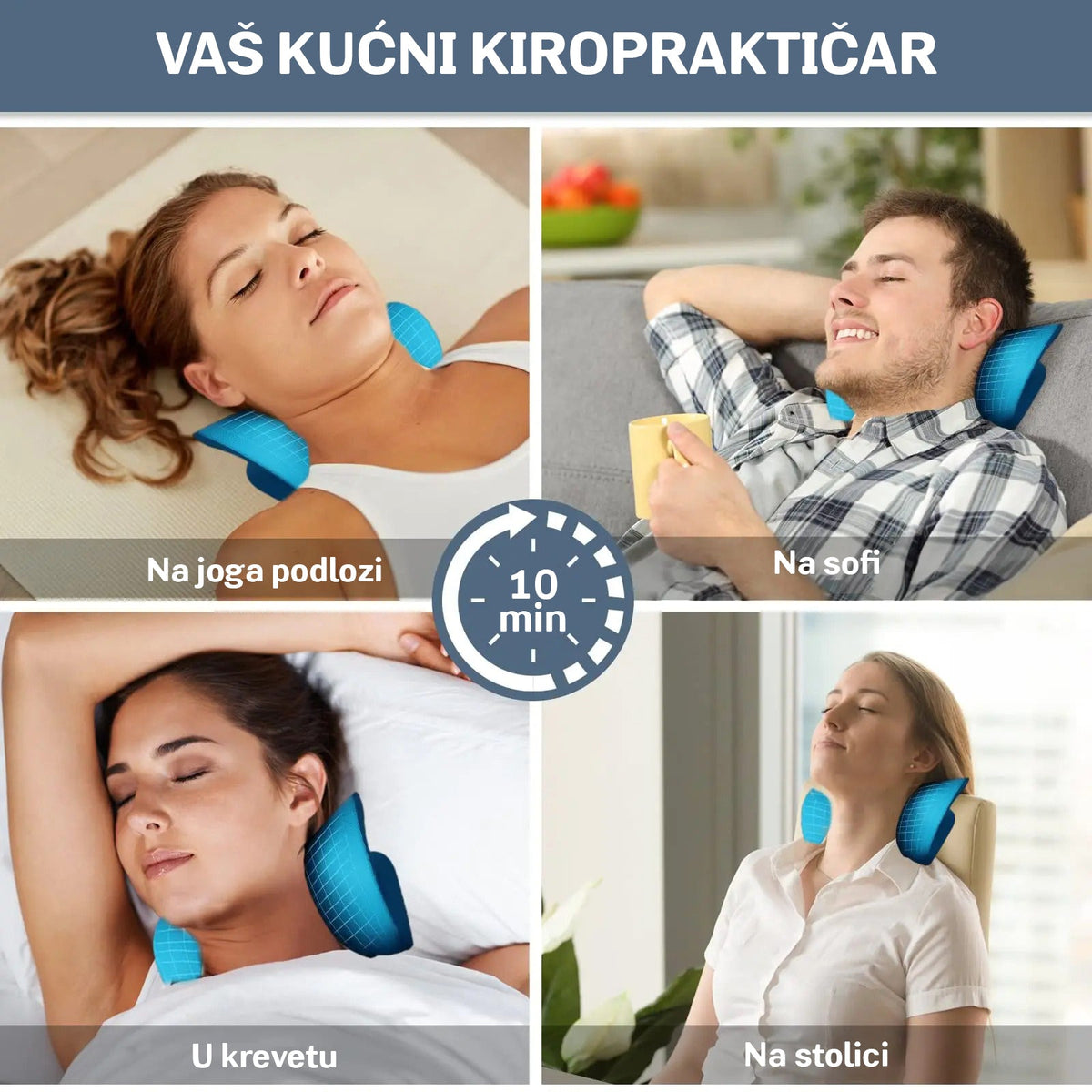 Ergonomski Jastuk za Vrat - Kraj Bolu u Vratu