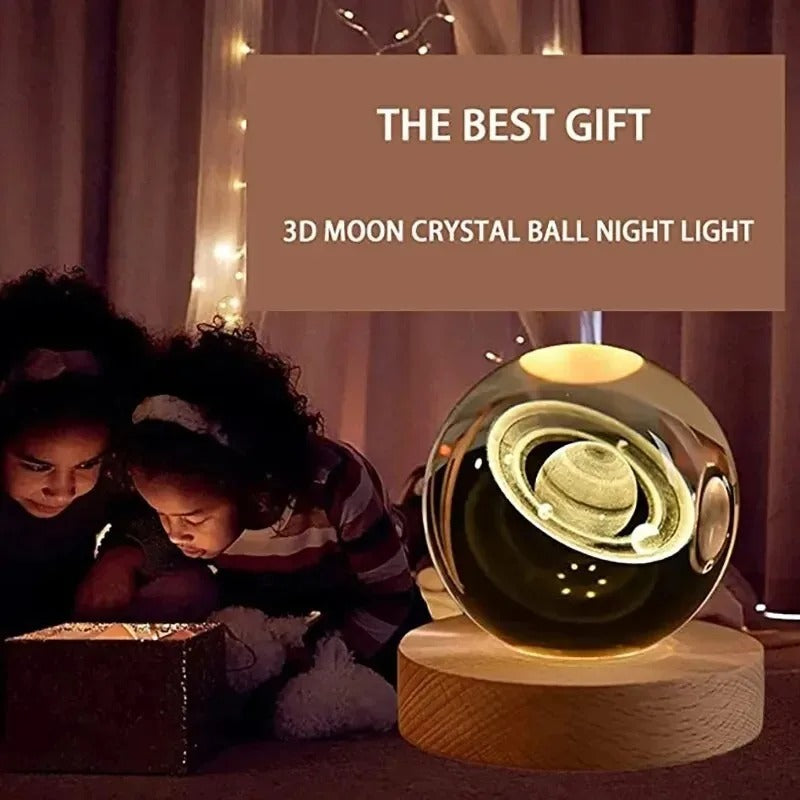 Kristalna Galaksija – Magična LED Noćna Lampa