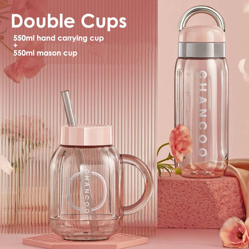 Mini Retro Blender-Sokovnik s Dvije Boce