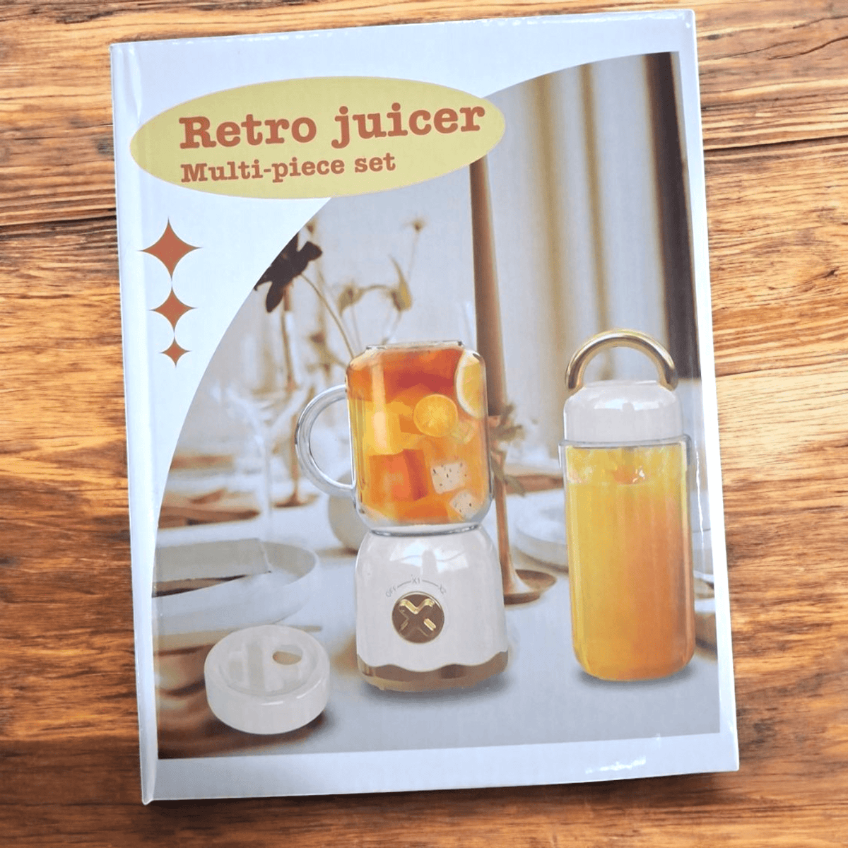 Mini Retro Blender-Sokovnik s Dvije Boce