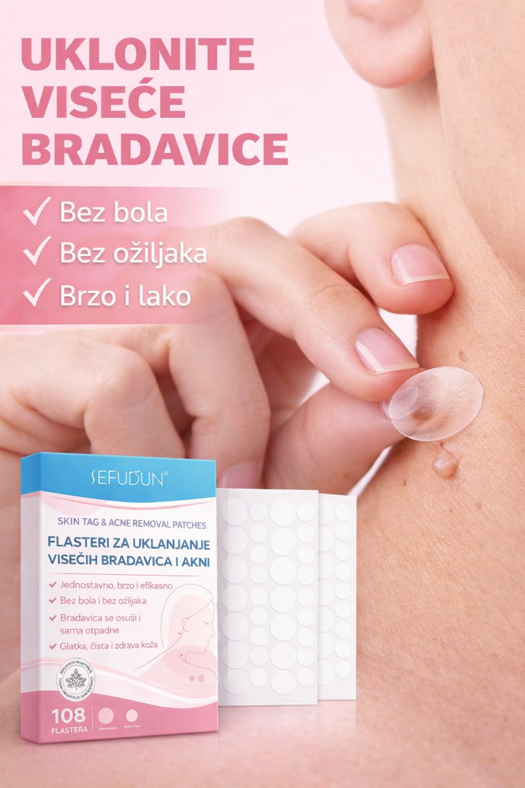 Sredstvo za Uklanjanje Bradavica i Mladeža 1+1 GRATIS
