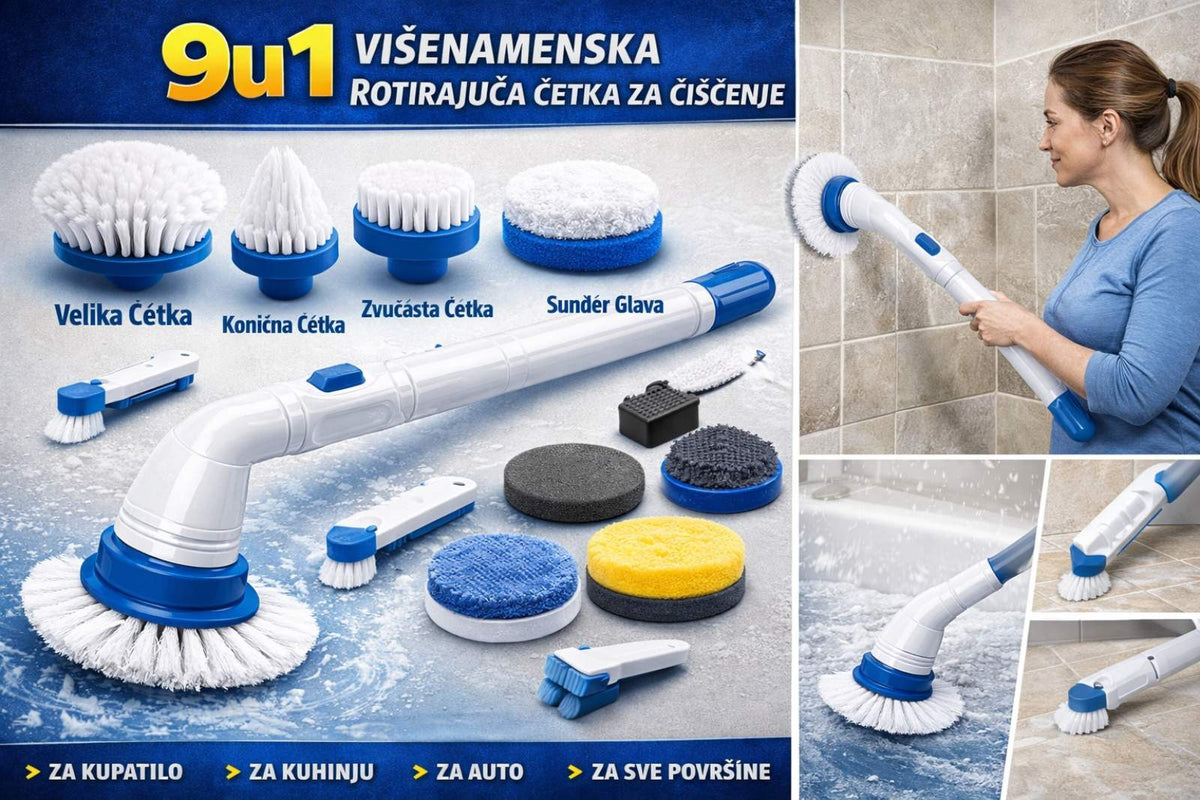 9u1 Rotirajuća Električna Četka za Čišćenje